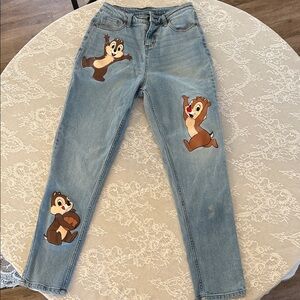 Disney x Hot Topic Chip n Dale Mom Jeans